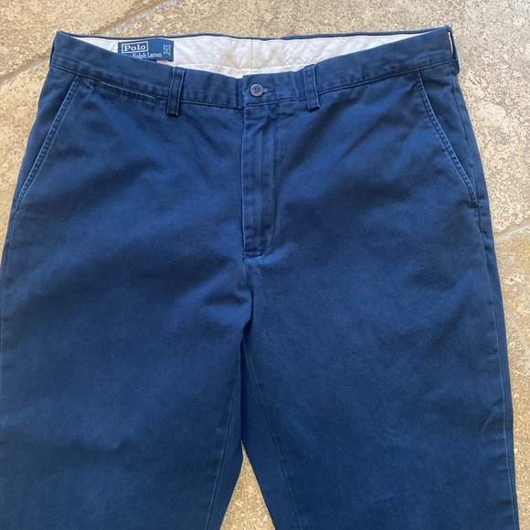 POLO by RALPH LAUREN FLAT-FRONT "PRESTON PANT" Size 36 X 32 - Picture 2 of 8